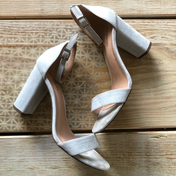 Mid heel sandal, light blue /denim - Picture 1 of 6